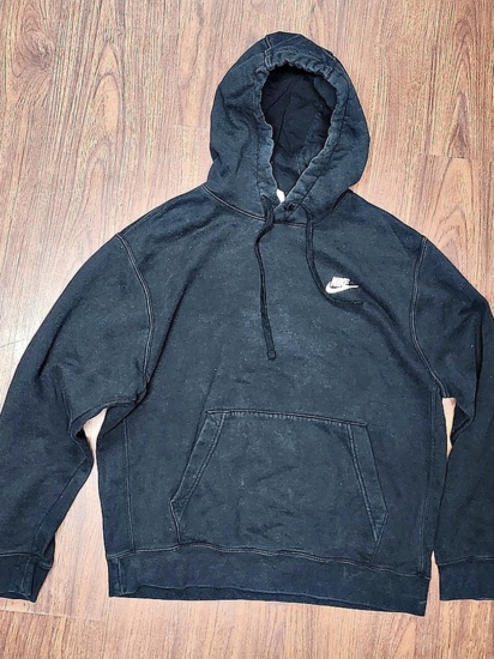 Nike Sportswear Club Fleece Pullover Hoodie Black Medium
